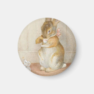 Rabbit Tea Party - Beatrix Potter Magnet