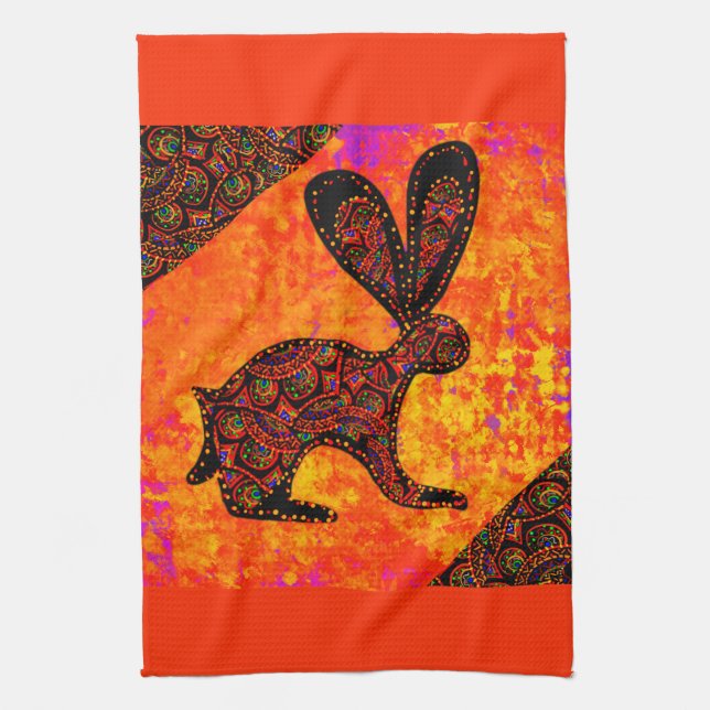 RABBIT TEA TOWEL (Vertical)