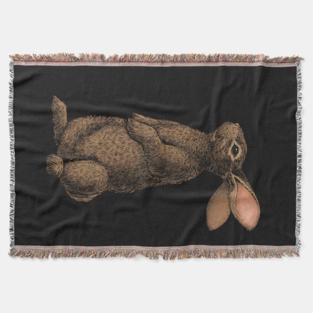 Rabbit Throw Blanket (Front)