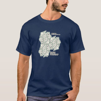 Rabbit Tile Tessellation (AL_BW) T-Shirt