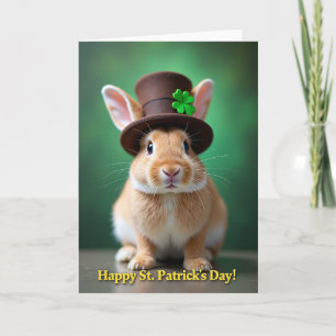 Rabbit Top Hat Spring Card
