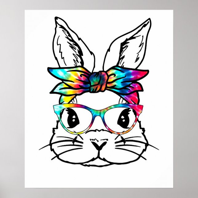 rabbit tye die, retro, vintage poster (Front)