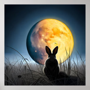 Rabbit Under the Moon Poster