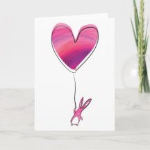 Rabbit Valentines Card