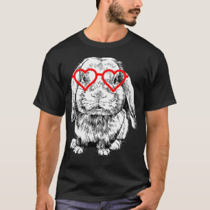 Rabbit Valentines Day Bunny Holland Lop Mum Animal T-Shirt