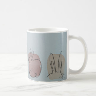 Rabbit viewing angle  coffee mug
