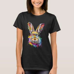 Rabbit Watercolor Bunny Hare Pet Graphic Meme East T-Shirt