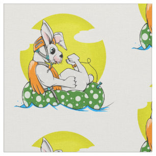 Rabbit wearing a life jacket fabric