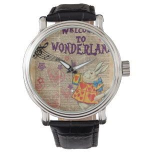 Rabbit Welcome To .. Alice In Wonderland Watch