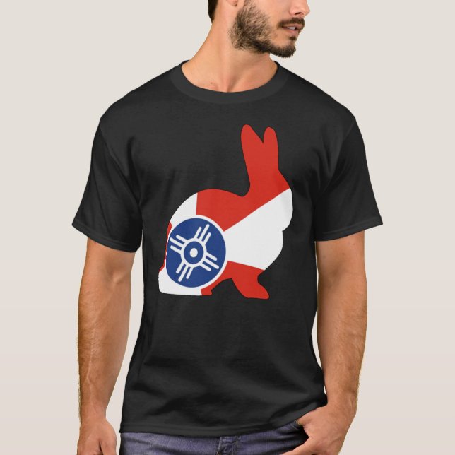 Rabbit Wichita Flag Classic T-Shirt (Front)