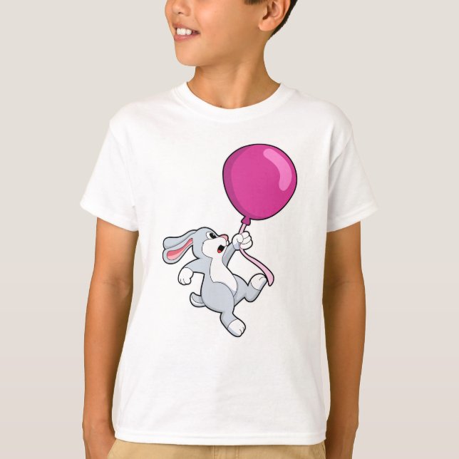 Rabbit with Balloon T-Shirt (Front)