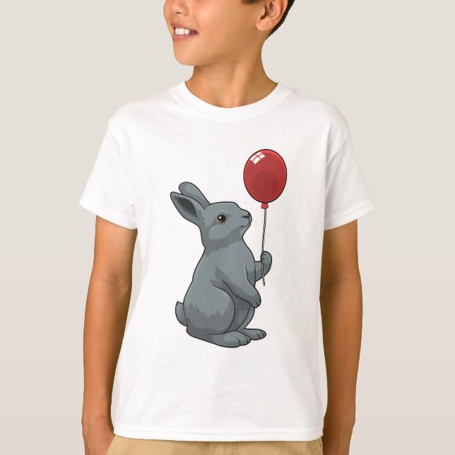 Rabbit with Balloon T-Shirt (Front)