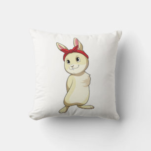 Rabbit with Bandana Cushion