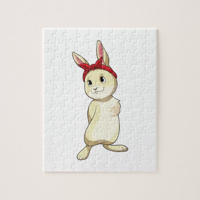 Rabbit with Bandana Jigsaw Puzzle (Vertical)