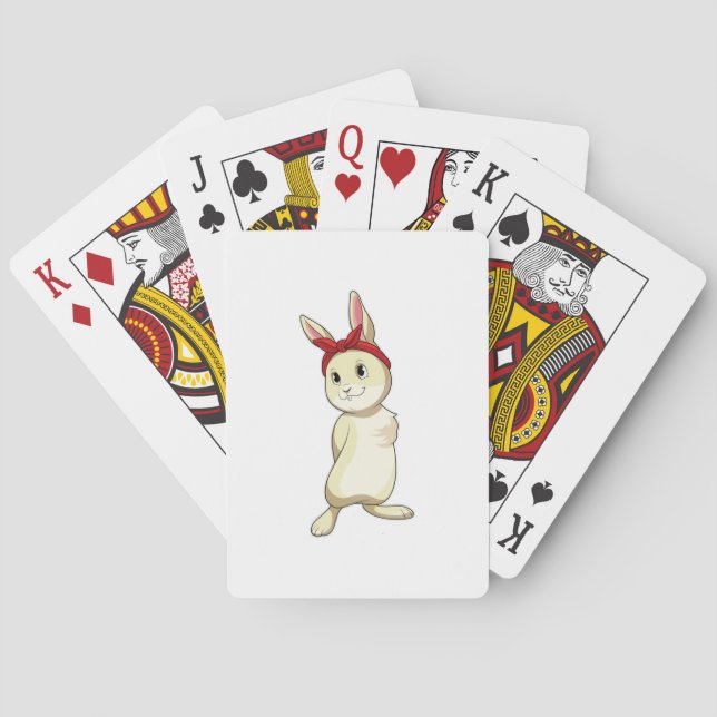 Rabbit with Bandana Playing Cards (Back)