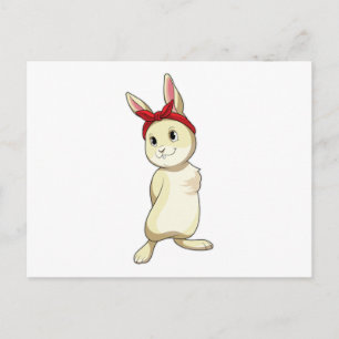 Rabbit with Bandana Postcard