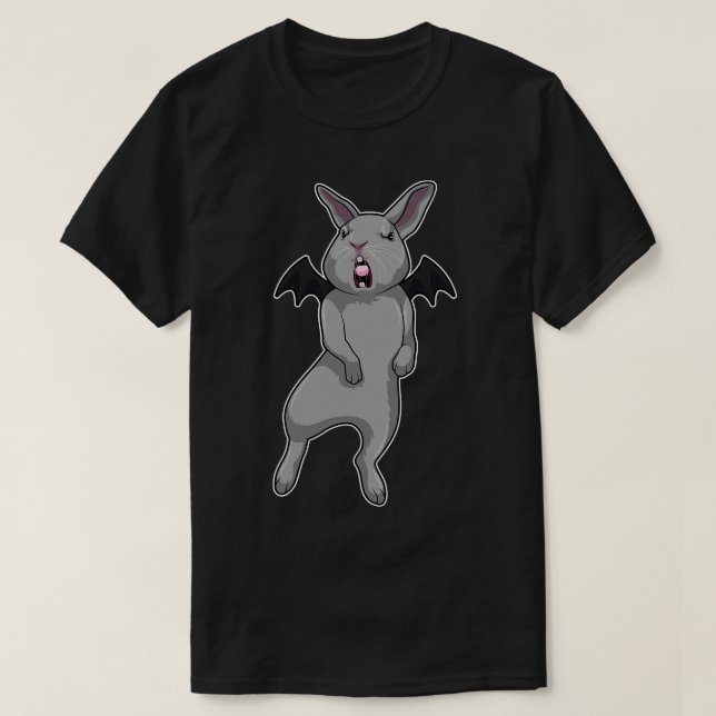 Rabbit with Bat wing T-Shirt (Design Front)