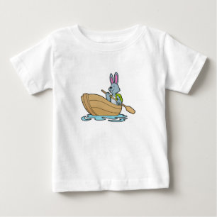 Rabbit with Boat & Paddle Baby T-Shirt