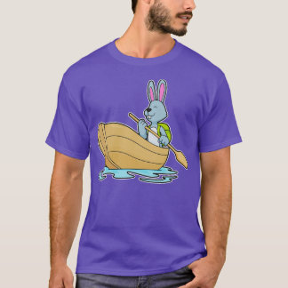 Rabbit with Boat Paddle T-Shirt