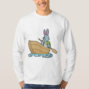 Rabbit with Boat & Paddle T-Shirt