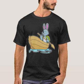Rabbit with Boat Paddle T-Shirt
