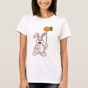 Rabbit with Carrot as Balloon.PNG T-Shirt