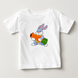 Rabbit with Carrot Baby T-Shirt
