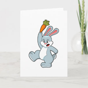 Rabbit with Carrot Card