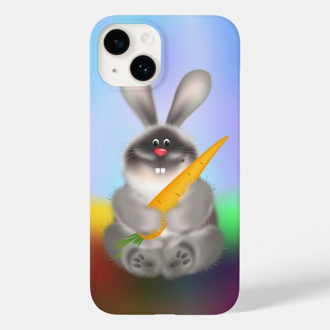 Rabbit with Carrot Case-Mate iPhone Case (Back)