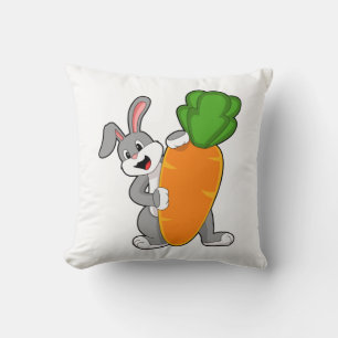 Rabbit with Carrot Cushion