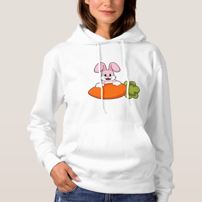 Rabbit with Carrot Hoodie (Front)