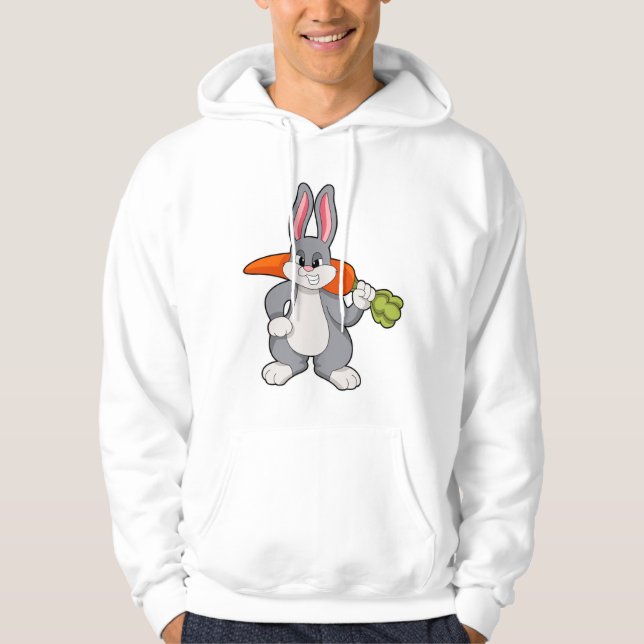 Rabbit with Carrot Hoodie (Front)