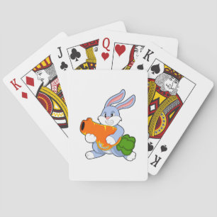 Rabbit with Carrot Playing Cards