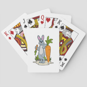 Rabbit with Carrot Playing Cards