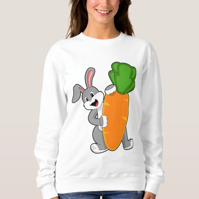 Rabbit with Carrot Sweatshirt (Front)
