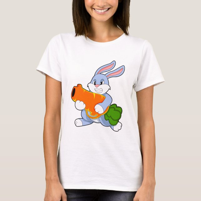 Rabbit with Carrot T-Shirt (Front)