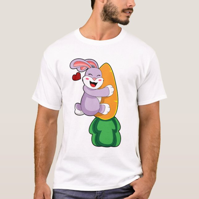 Rabbit with Carrot T-Shirt (Front)