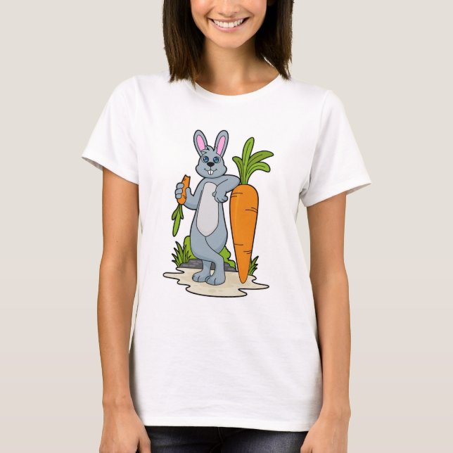 Rabbit with Carrot T-Shirt (Front)