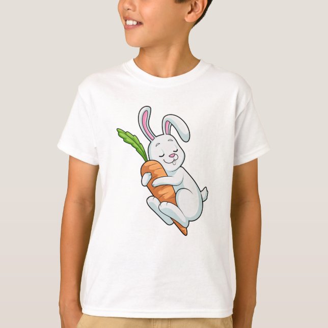 Rabbit with Carrot T-Shirt (Front)