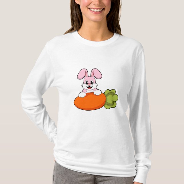 Rabbit with Carrot T-Shirt (Front)