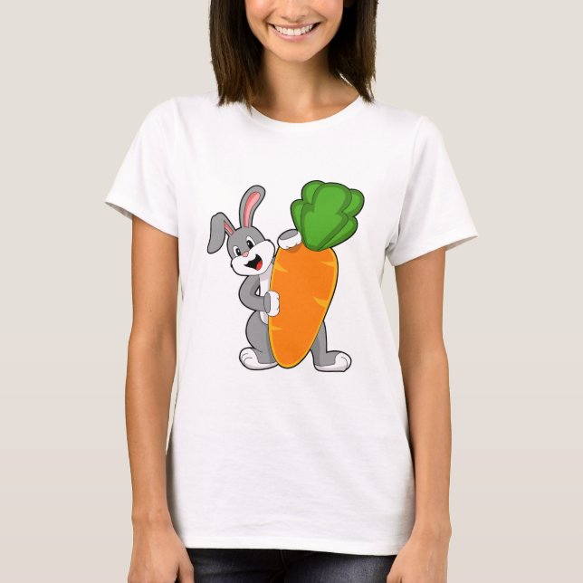 Rabbit with Carrot T-Shirt (Front)