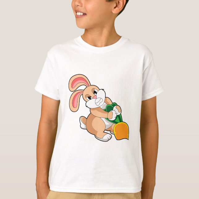 Rabbit with Carrot T-Shirt (Front)
