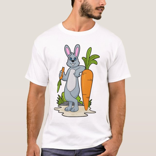 Rabbit with Carrot T-Shirt (Front)