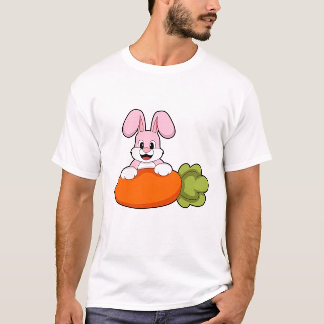 Rabbit with Carrot T-Shirt (Front)
