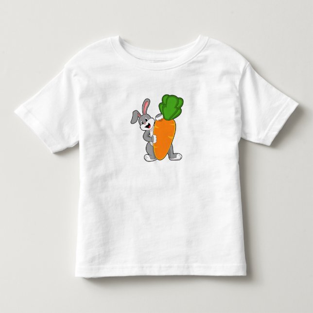 Rabbit with Carrot Toddler T-Shirt (Front)