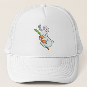 Rabbit with Carrot Trucker Hat