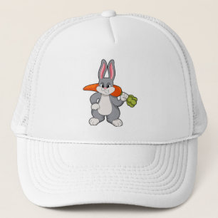 Rabbit with Carrot Trucker Hat