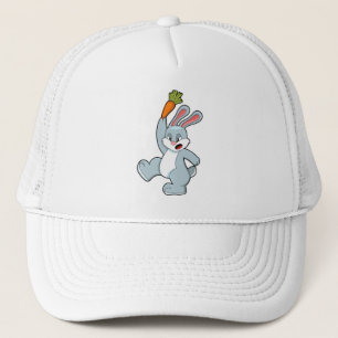 Rabbit with Carrot Trucker Hat