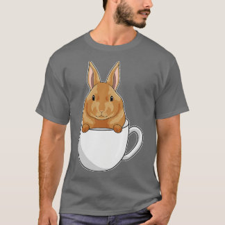 Rabbit with Cup of Coffee T-Shirt