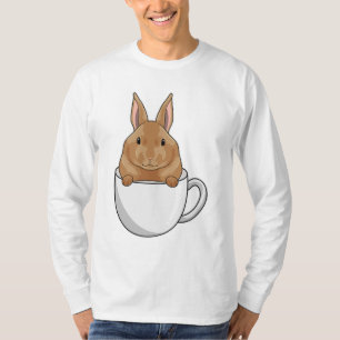 Rabbit with Cup of Coffee T-Shirt